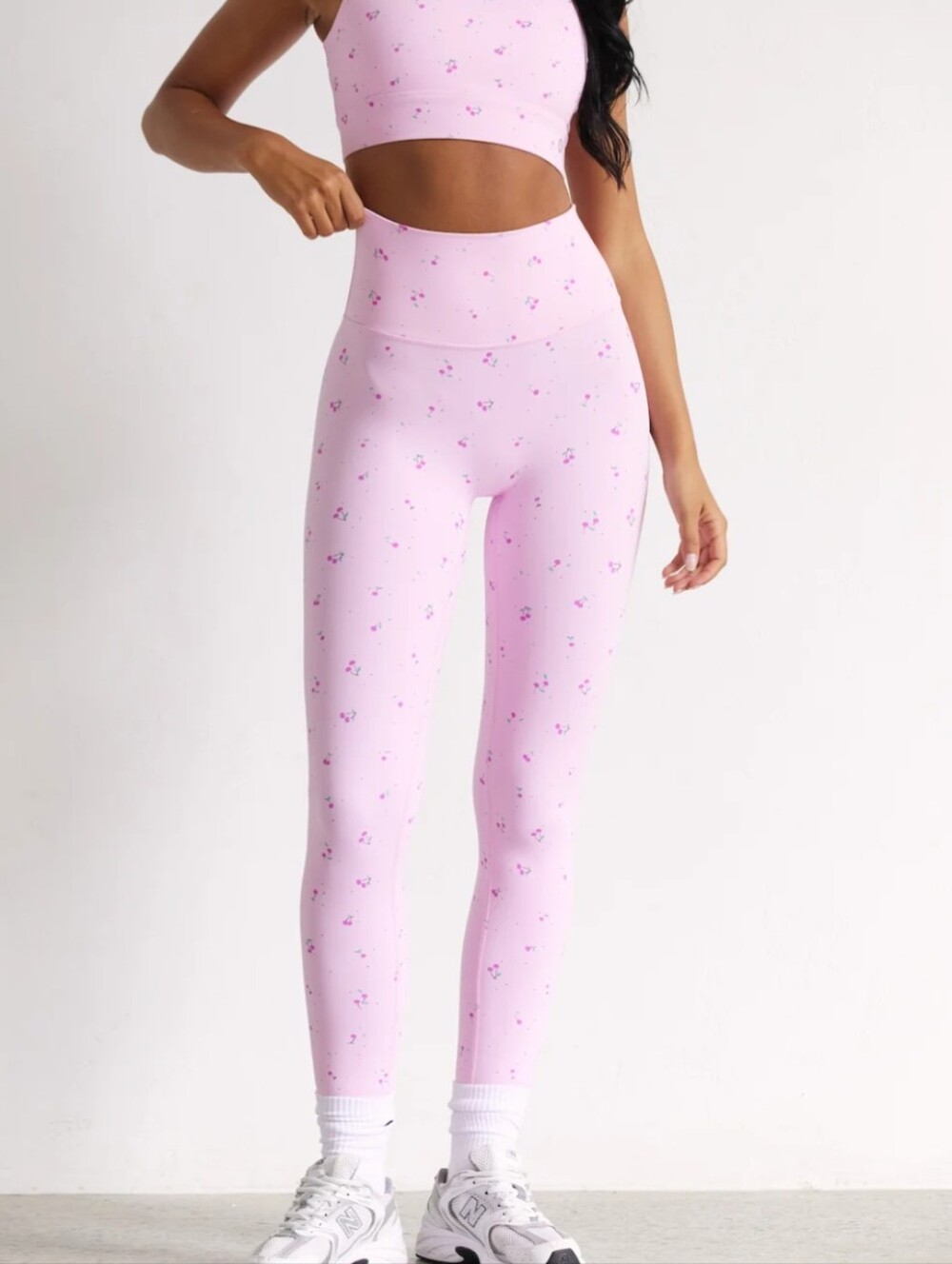 Astoria LUXE BLOSSOM Full Length Legging - Cherry Size Small